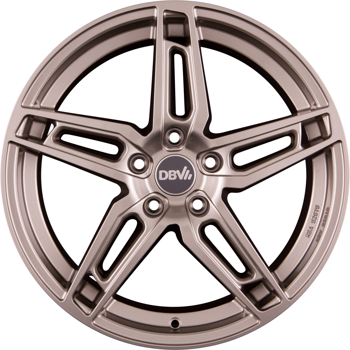 DBV 5DS 005 shadow silber Alufelge 8x19 Zoll ET30 LK 5x120 ML72.6 – Bild 2