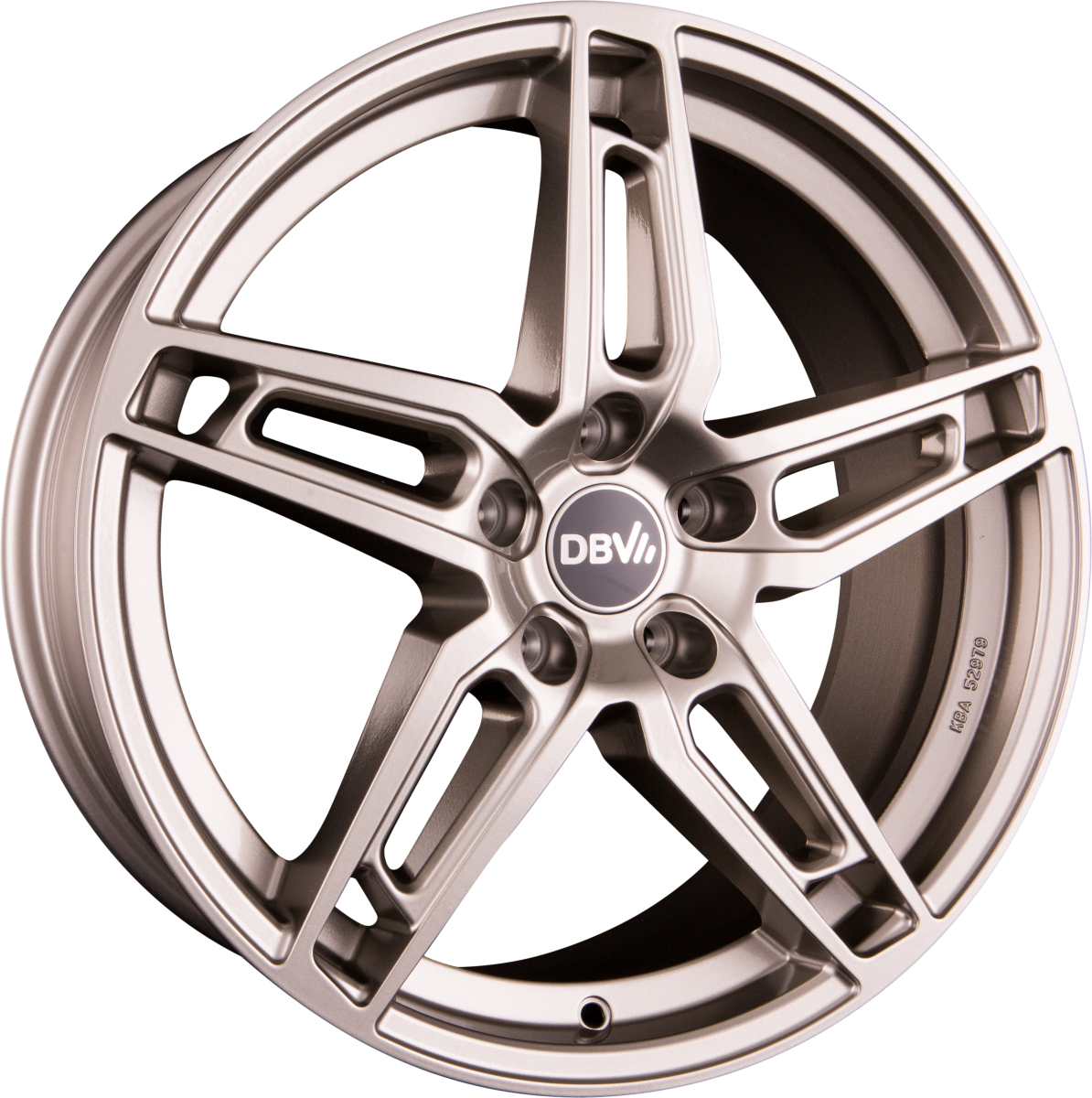 DBV 5DS 005 shadow silber Alufelge 8x19 Zoll ET30 LK 5x120 ML72.6 – Bild 3