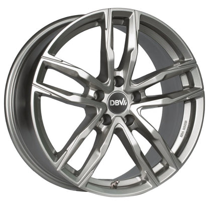 DBV Vienna II hyper silber Alufelge 8x18 Zoll ET30 LK 5x112 ML70.1