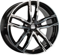 DBV Vienna II schwarz glänzend front poliert 8.5x19 ET35 - LK5/120 ML72.6