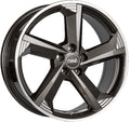 DBV Torino III anthrazit glänzend poliert Alufelge 8x19 Zoll ET47 LK 5x114.3 ML71.6