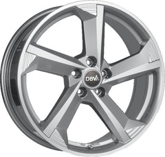 DBV Torino III hyper silber poliert Alufelge 8x19 Zoll ET35 LK 5x112 ML70.1