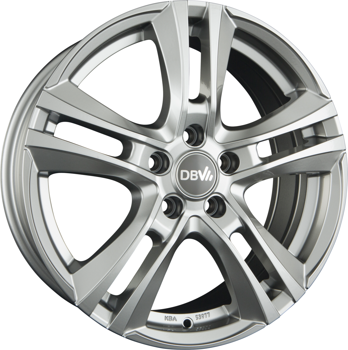 DBV Andorra II Hyper Silber Alufelge 8x19 Zoll ET35 LK 5x112 ML70.1 – Bild 2