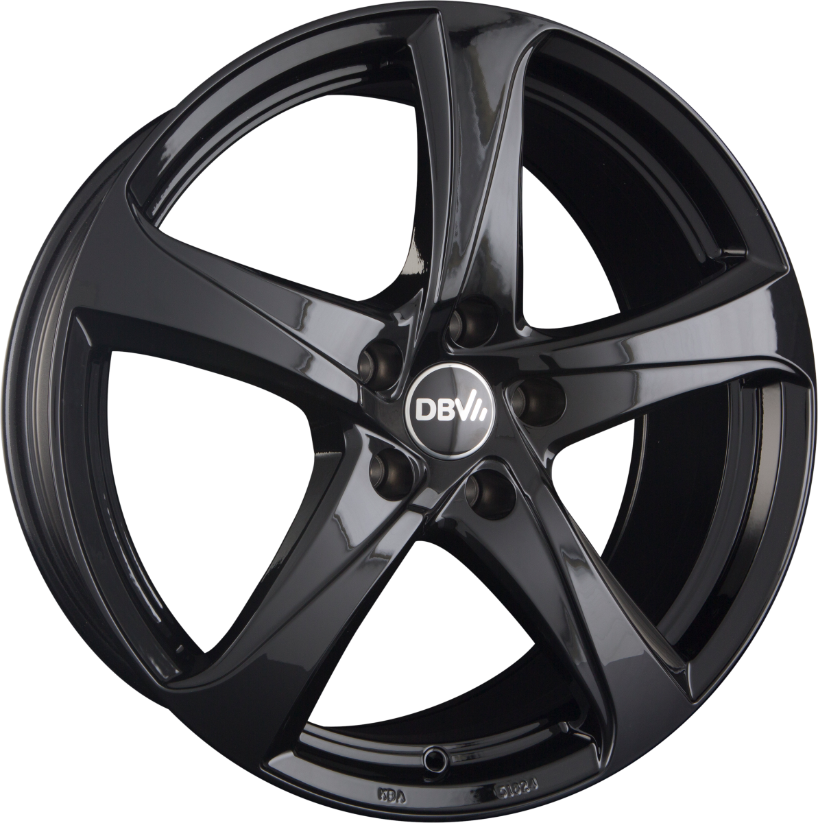 DBV 5SP 001 schwarz Alufelge 7.5x17 Zoll ET48 LK 5x108 ML74.1 – Bild 3
