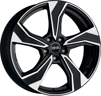 DBV Venezia KB schwarz poliert Alufelge 6.5x16 Zoll ET50 LK 5x108 ML63.4