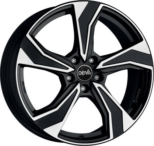 DBV Venezia KB schwarz poliert 7x16 ET50 - LK5/108 ML63.4