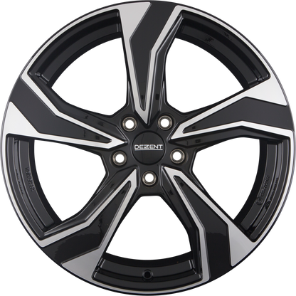 DBV Venezia KB Black Polished Alufelge 7x17 Zoll ET50 LK 5x108 ML63.4