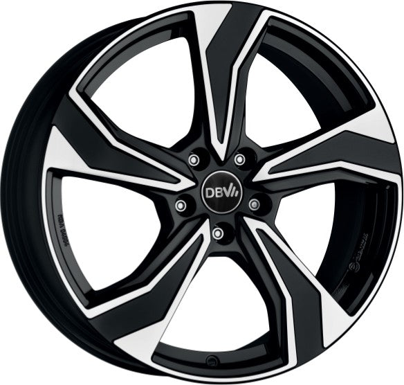 DBV Venezia KB schwarz poliert 7x17 ET45 - LK5/112 ML57.1