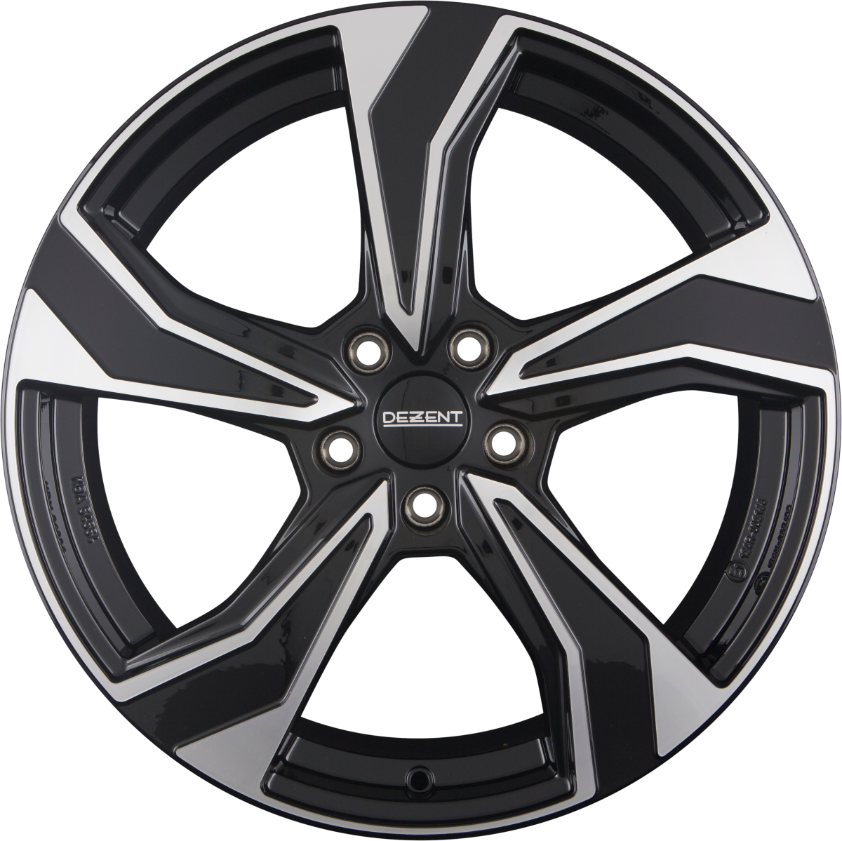DBV Venezia KB Black Polished Alufelge 8x18 Zoll ET30 LK 5x112 ML66.6