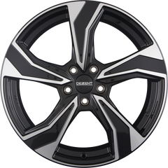 DBV Venezia KB Black Polished Alufelge 8x18 Zoll ET30 LK 5x112 ML66.6