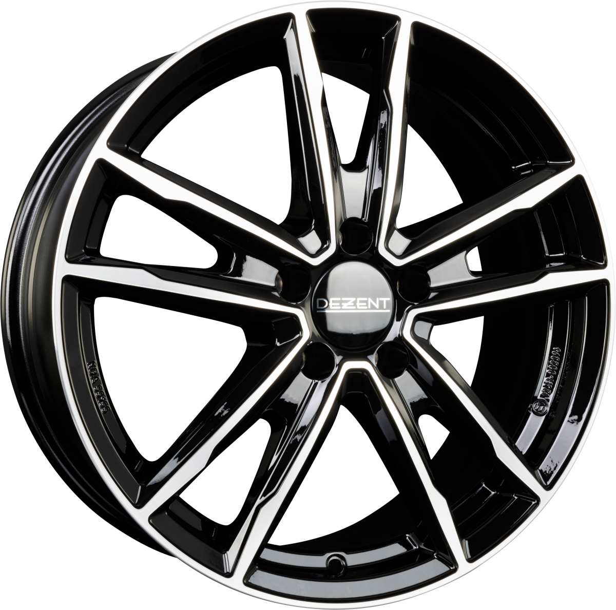 DBV Florida KF DARK - Schwarz Frontpoliert Alufelge 7.5x19 Zoll ET40 LK 5x112 ML57.1 – Bild 2