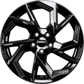 DBV Napoli AP BLACK - Schwarz Glänzend Alufelge 7x18 Zoll ET45 LK 5x112 ML57.1