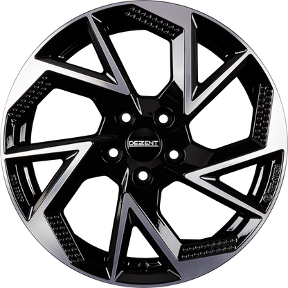 DBV Napoli AP DARK - Schwarz Frontpoliert Alufelge 6.5x16 Zoll ET45 LK 5x114.3 ML67.1