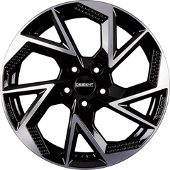 DBV Napoli AP DARK - Schwarz Frontpoliert Alufelge 7x18 Zoll ET45 LK 5x114.3 ML67.1