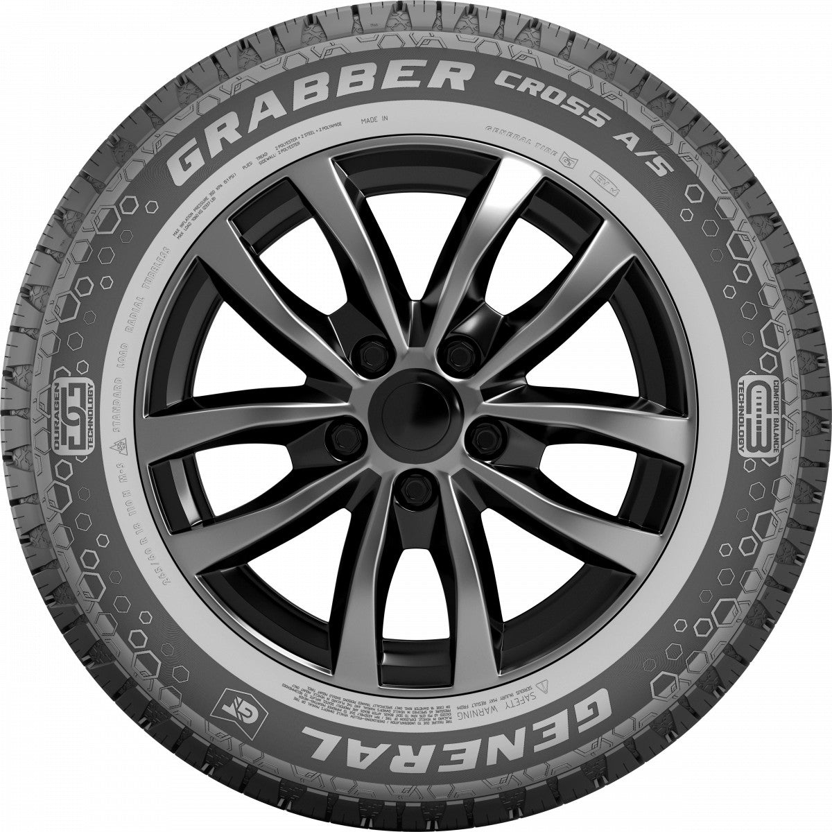 General Tire Grabber Cross A/S FR Elect XL 3PMSF 255/60 R18 112H Ganzjahr – Bild 3