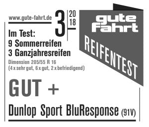 Dunlop Sport Bluresponse 205/50 R17 89V Sommer – Bild 3