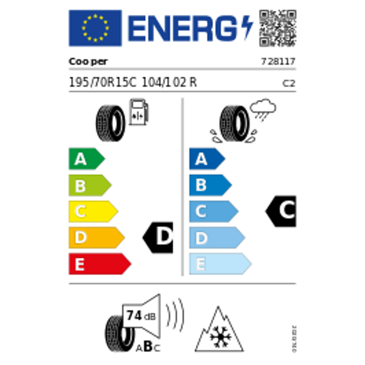 Cooper ALL Season VAN 3PMSF 195/70R15C 104/102R Ganzjahr – Bild 2