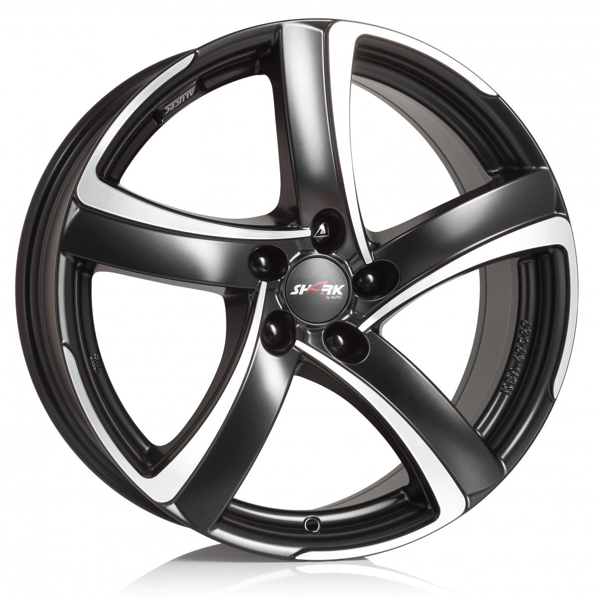 Alutec Shark racing-black polished Alufelge