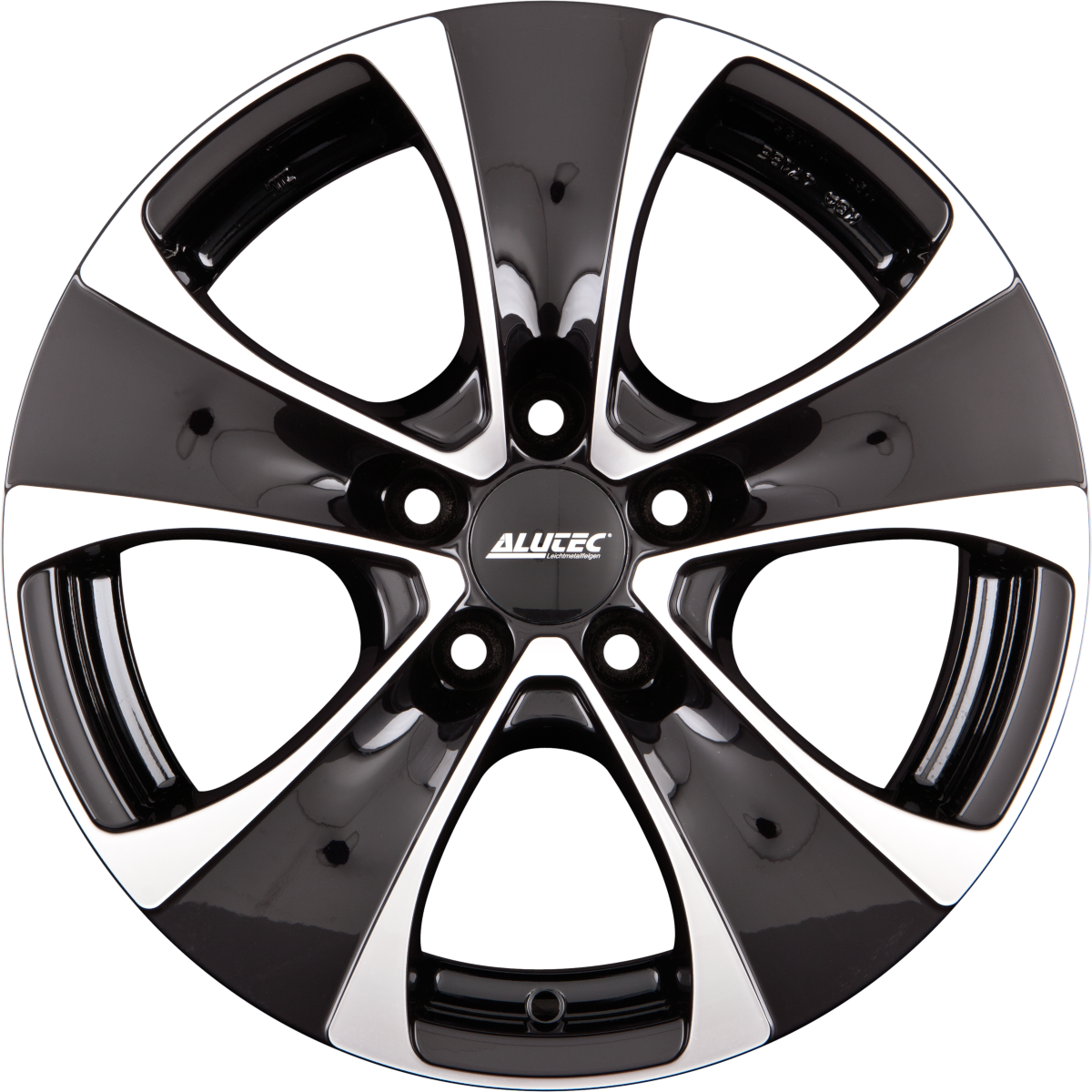 Alutec Dynamite Diamant-Schwarz Frontpoliert Alufelge 10x22 Zoll ET75 LK 5x112 ML66.6