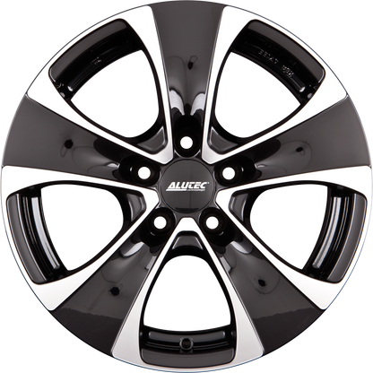 Alutec Dynamite Diamant-Schwarz Frontpoliert Alufelge 10x22 Zoll ET75 LK 5x112 ML66.6