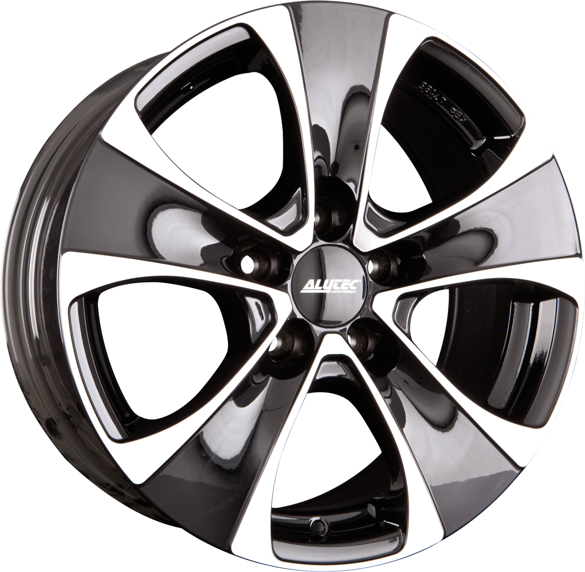 Alutec Dynamite Diamant-Schwarz Frontpoliert Alufelge 10x22 Zoll ET75 LK 5x112 ML66.6 – Bild 2
