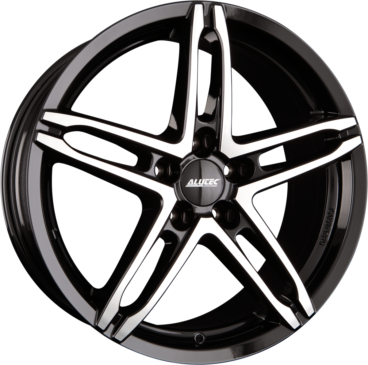 Alutec Poison Diamant-Schwarz Frontpoliert Alufelge 7x16 Zoll ET48 LK 5x108 ML70.1 – Bild 2