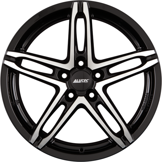 Alutec Poison Diamant-Schwarz Frontpoliert Alufelge 7x16 Zoll ET48 LK 5x114.3 ML70