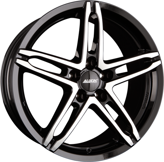 Alutec Poison Diamant-Schwarz Frontpoliert Alufelge 7x16 Zoll ET48 LK 5x114.3 ML70 – Bild 2