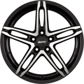 Alutec Poison Diamant-Schwarz Frontpoliert Alufelge 8x18 Zoll ET45 LK 5x115 ML70.2