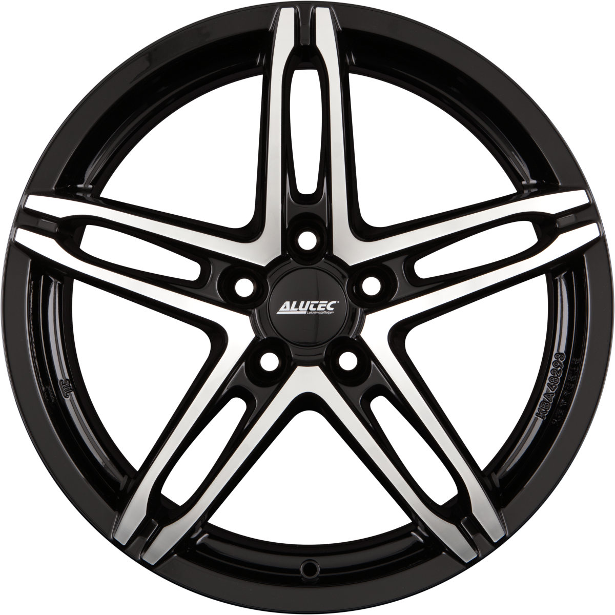 Alutec Poison Diamant-Schwarz Frontpoliert Alufelge 8x18 Zoll ET45 LK 5x115 ML70.2