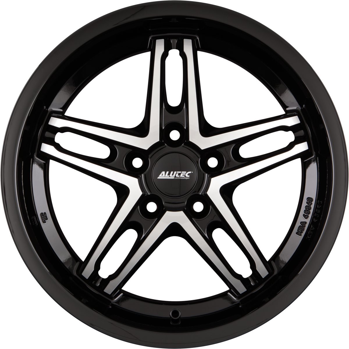 Alutec Poison Cup Diamant-Schwarz Frontpoliert Alufelge 8.5x19 Zoll ET35 LK 5x120 ML72.6