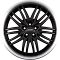 Alutec Black Sun Racing-Schwarz Hornpoliert Alufelge 8x17 Zoll ET40 LK 5x112 ML70.1