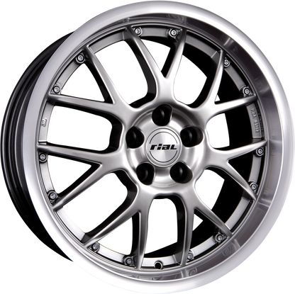 Rial Nogaro Sterling-Silber Hornpoliert Alufelge 8x17 Zoll ET40 LK 5x114.3 ML70 – Bild 2