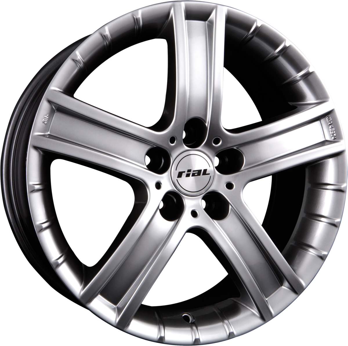 Rial Porto Sterling-Silber Alufelge 7.5x17 Zoll ET47 LK 5x114.3 ML70 – Bild 2