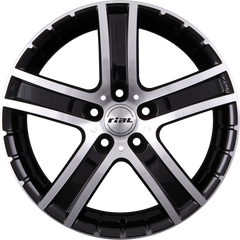 Rial Porto Diamant-Schwarz Frontpoliert Alufelge 7x16 Zoll ET46 LK 5x114.3 ML70