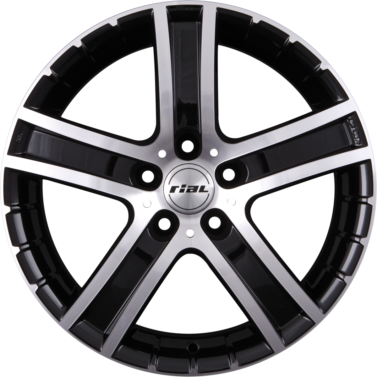 Rial Porto Diamant-Schwarz Frontpoliert Alufelge 7.5x17 Zoll ET36 LK 5x112 ML70