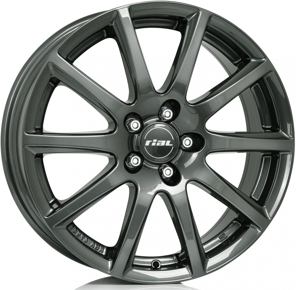 Rial Milano titanium Alufelge 5.5x14 Zoll ET35 LK 4x100 ML63.3