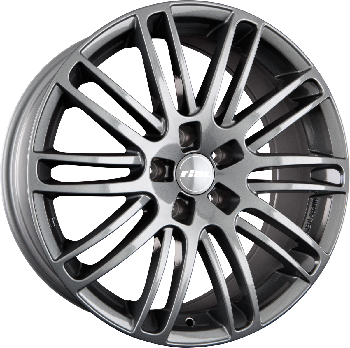 Rial Murago Graphit Alufelge 8x18 Zoll ET43 LK 5x105 ML56.6 – Bild 2