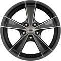 Rial Roma Graphit Frontpoliert Alufelge 8.5x18 Zoll ET40 LK 5x115 ML70.2