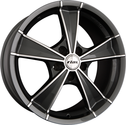 Rial Roma Graphit Frontpoliert Alufelge 7.5x16 Zoll ET48 LK 5x114.3 ML70 – Bild 2