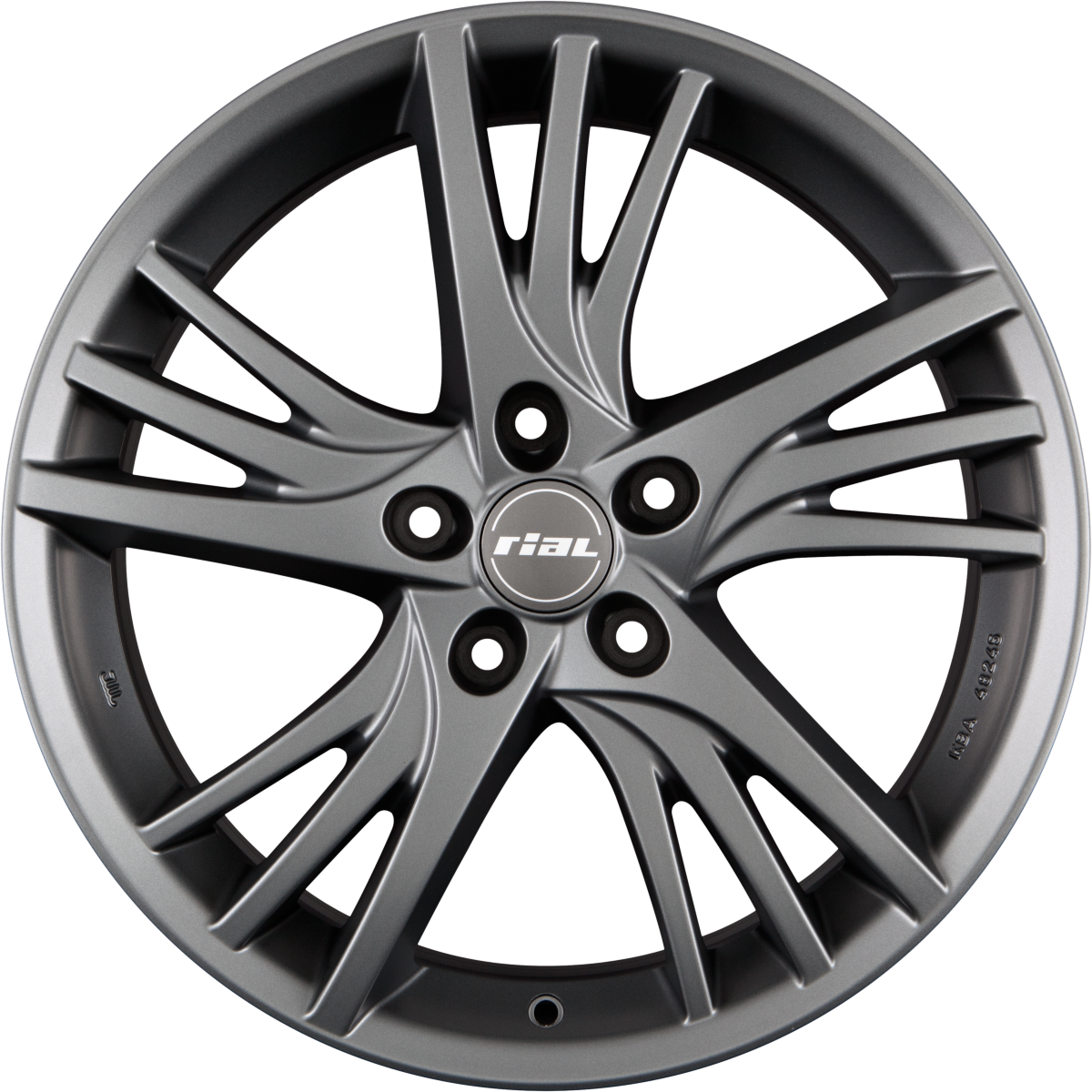 Rial Padua Graphit-Matt Alufelge 8.5x19 Zoll ET40 LK 5x112 ML70.1