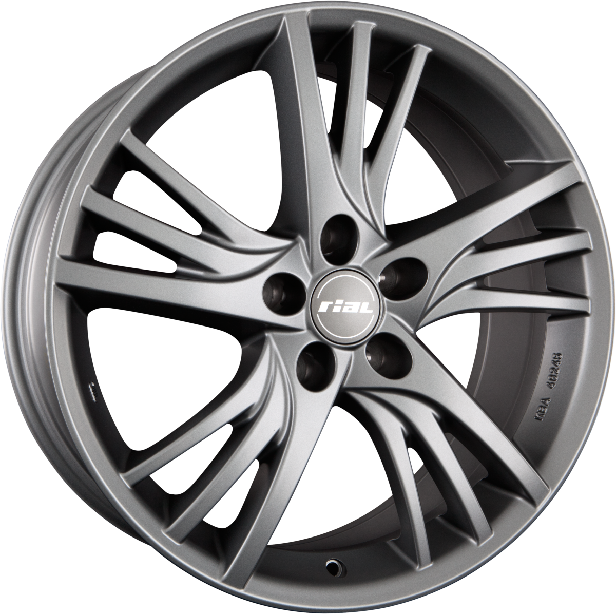 Rial Padua Graphit-Matt Alufelge 8.5x19 Zoll ET40 LK 5x112 ML70.1 – Bild 2
