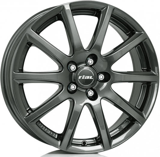 Rial Milano titanium Alufelge 6.5x16 Zoll ET33 LK 5x112 ML57.1