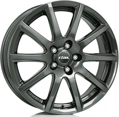 Rial Milano titanium Alufelge 6.5x16 Zoll ET33 LK 5x112 ML57.1