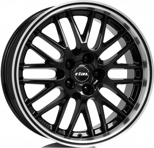 Rial Norano diamant schwarz hornpoliert Alufelge 8.5x18 Zoll ET42 LK 5x114.3 ML70.1