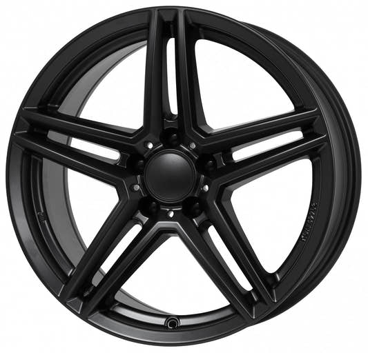 Rial M10 racing-schwarz Alufelge 8x17 Zoll ET48 LK 5x112 ML66.5