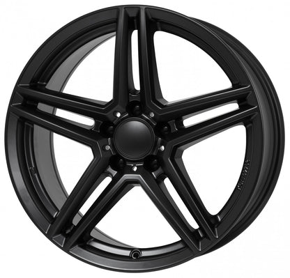 Rial M10 racing-schwarz Alufelge 8x17 Zoll ET48 LK 5x112 ML66.5