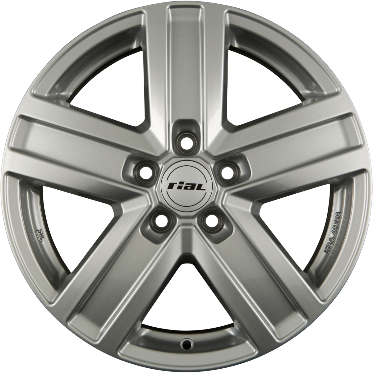 Rial Transporter Polar-Silber Alufelge 6.5x16 Zoll ET50 LK 5x112 ML66.6