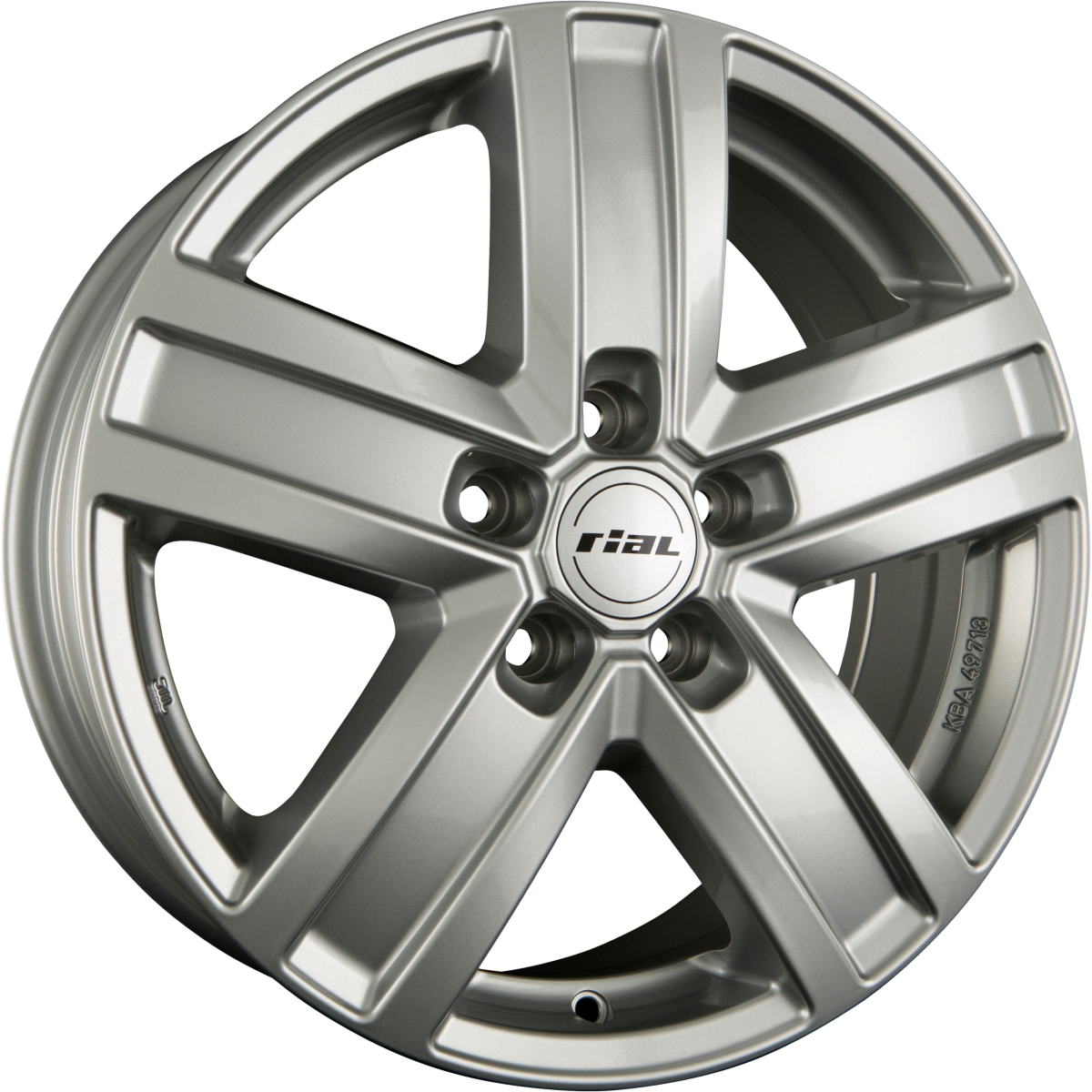 Rial Transporter Polar-Silber Alufelge 6.5x16 Zoll ET50 LK 5x112 ML66.6 – Bild 2
