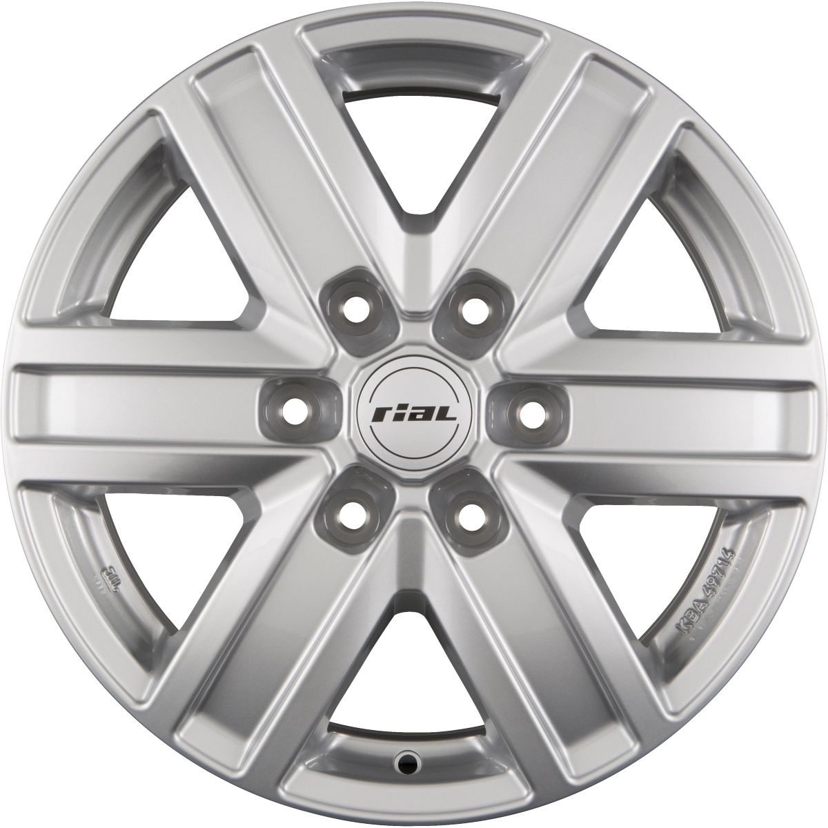 Rial Transporter polar-silber Alufelge 6x15 Zoll ET68 LK 5x118 ML71.1 – Bild 6